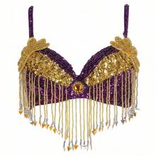Bộ trang phục đính sequin tua rua thủ công 1 món, thích hợp cho múa bụng, ca hát, phong cách đường phố hở lưng, hộp đêm, phong cách boho, phong cách cổ điển, phù hợp cho lễ hội, tiệc tùng, cuộc sống về đêm, trang phục đi biển, trang phục và phụ kiện du lịch. - Nhiều màu - Xem 13