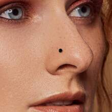 Giga 2PCS Glass Screwed Nose Rings Studs Retainer Holder Stretching Kits Flat Piercing Body Jewelry 16G 18G Hypoallergenic - 2101 - View 2