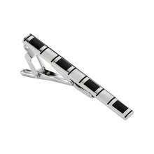 Cross-Border Hot-Selling Painted Copper Tie Clip And Round Twist Men'S Cufflinks | Easy Shirt Plaid Tie Clip Set, Stainless Steel Material - Gold and Silver - View 10