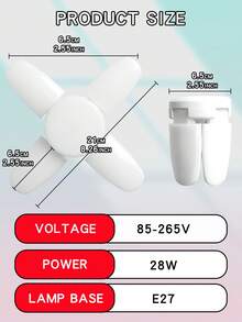 1/2/4 szt. żarówek LED E27, składana lampa wisząca - AC 85-265 V, 28 W, drukowana w 3D, do użytku wewnątrz pomieszczeń, okablowanie na stałe, nie wymaga baterii, nowoczesna konstrukcja oprawy oświetleniowej do wnętrz, żarówka LED w zestawie - białe światło - Zobacz 11