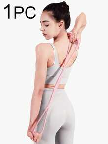 1pc 8-Shaped Resistance Band, High Elastic Figure-8 Pull-Up Assist Band For Back, Arm, Leg Stretching, Silicone Resistance Strap, Elastic Yoga Stretch Band, Fitness Band - Multicolor - View 2