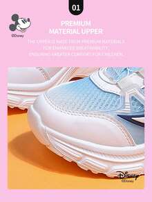 Disney 1 Pair  Collaboration Children's Sneakers, Suitable For Daily Wear, Festivals, Sports, Outdoor Activities, Comfortable, Non-Slip, Breathable (Boys' Sneakers, Boys' Skate Shoes, Children's Sneakers, Girls' Sneakers, Girls' Skate Shoes) - Blue - View 3