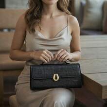 Women's Clutch Handbag And Crossbody Bag Venice New Release - màu đen - Xem 5