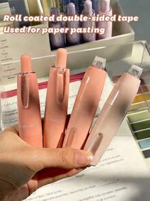 4卷装永久性双面涂层胶带,适用于剪贴簿、工艺品、艺术创作、照片粘贴,光滑洁净,返校必备 - 彩色 - 查看 4
