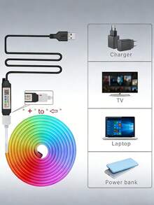 Đèn ngủ/đèn nền TV điều khiển từ xa thông minh đổi màu RGB có hẹn giờ, thích hợp cho phòng ngủ, trang trí ngày lễ, quà tặng, trang trí tường trong nhà, tiệc Halloween, đèn neon RGB thông minh | Mềm mại, điều khiển bằng ứng dụng, cấp nguồn qua USB, sáng tạo, thích hợp cho phòng ngủ, phòng chơi game, tường TV, nhà cửa, Giáng sinh, tiệc tùng, trang trí không khí ngày Valentine, nhà bếp, phòng khách, phòng tắm, tiệc tùng, tủ quần áo - ánh sáng màu - Xem 9