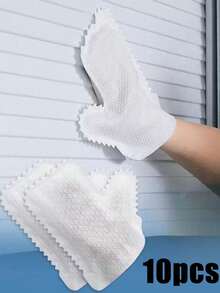 1/10/30pcs Ultra-Fine Fiber Cleaning Gloves - Wet & Dry Dual Use, Easy Dust Removal Cleaning Cloth Gloves, Suitable For Kitchen, Living Room, Bedroom, Car, Furniture And Window Cleaning - None - View 2