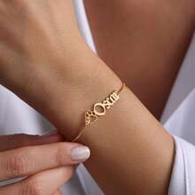 Paw Print Name Bracelet, Personalized Elegant Dog Paw Bracelet, Minimalist Paw Bracelet, Name Bracelet, Pet Bracelet, Christmas Gift - Multicolor - View 13