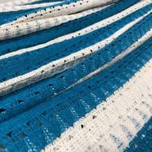 Hamaca Yucateca Colgante Grande XXL 100% Algodón Resistente y Colorida Hecha en México Ideal para Interiores y Exteriores Azul Claro - Azul claro - Ver 5