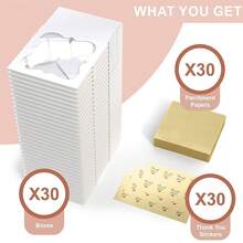 30 Pack 6x6x3 Bakery Boxes With Window – Small Cookie Boxes For Gift Giving – Treat Boxes For Small Cake, Pastry, Strawberries, Dessert, Candy, Charcuterie, Baked Goods And Food (White) - 白色 - 查看 6