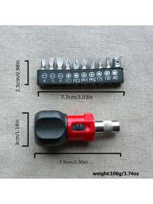 Set Obeng Ratchet Multifungsi Mini - Obeng Baja Cepat Bolak-balik dengan Berbagai Mata Obeng, Tidak Membutuhkan Baterai, Perlengkapan Alat Manual Warna Campuran Tahan Lama untuk Penggunaan di Rumah - Model terlaris multi-warna - View 8