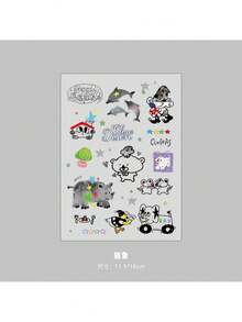 1pc Crystal Sticker Transfer Sticker, UV Cute Notebook Phone Sticker, Student Planner Decor DIY Waterproof Decorative Sticker - Cute - View 10