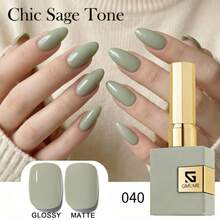 GMUME 3件組 16ml 極簡風指甲油套組 No.040 041 061 柔和綠 灰色 白色 春季優雅 辦公日常美甲 需搭配底層油、頂層油與卸甲液 3步驟 - 彩色 - 查看 3