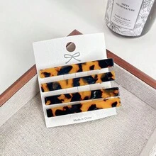 4个休闲醋酸纤维发夹 - 粉色 - 查看 5