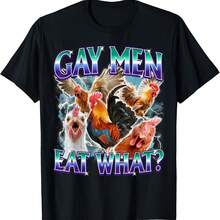 Camiseta Drtida De Pollo Gay - LGBTQ Humor Pride Ally Idea De Regalo - 黑色 - 查看 1