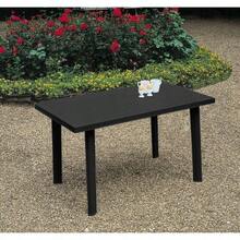 Large Summer Weather Proof Plastic Rectangle Table Garden Patio Dining Furniture - Black - View 3