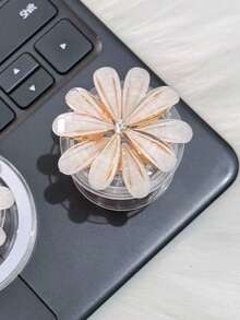 Flower Phone Ring Holder & Stand, Retractable Phone Stand, Daisy Transparent Stand, Foldable Phone Stand, Phone Grip Stand - Multicolor - View 2