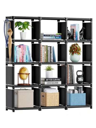 Estante Almacenamiento Multifuncional Para Librería12 Cubos