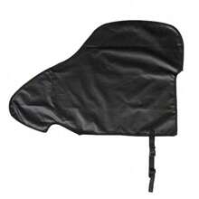 Universal Waterproof Caravan Trailer Towing Hitch Cover Protector With Strap CL - Black - View 3