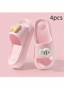 1 Pair New Cute Cat & Fish Design Beach Slippers, Summer EVA Non-Slip Lightweight Durable Slippers For Women - Women's Slippers - View 14