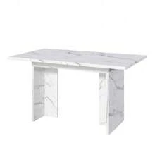 Dining Tables - White Marble + MDF - View 10