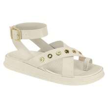 Sandália Feminina Moleca Conforto 5556104 - BRANCO OFF NP TURIM 5556104 - Visão 3