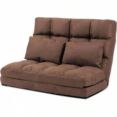 座椅子 リクライニング ハイバック 折りたたみ 座椅子ソファー ソファーベッド 2人掛け 1人掛け 寝れる椅子 フロアチェア クッション付き