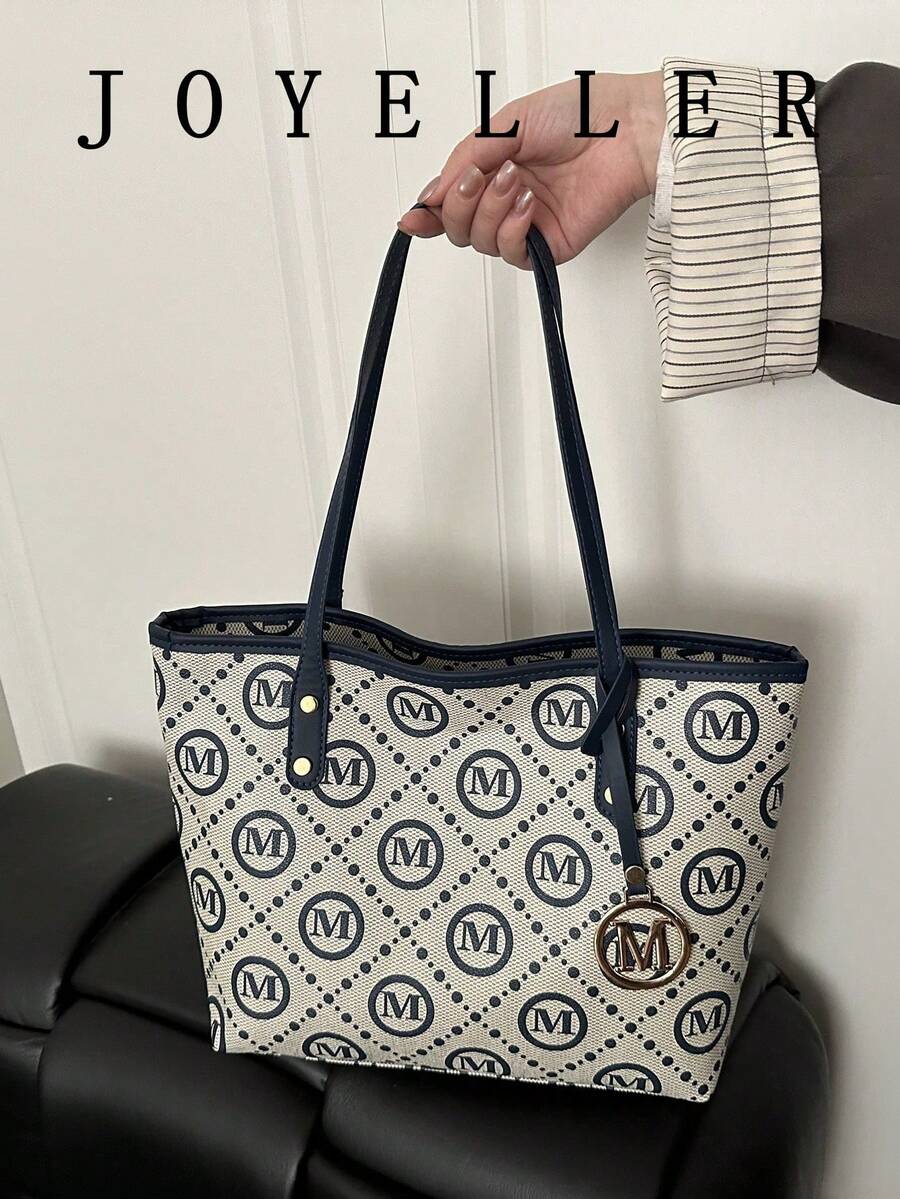 大容量女士通勤包，个性化手提包，2025新款精致小众单肩包，高品质女士包