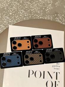 1片全新凯夫拉纹理一体式碳纤维纹理镜头膜，兼容 17 Pro Max/17 Pro，AR超清镜头保护膜，全覆盖防刮防摔镜头保护膜，适用于日常、办公、家庭使用，防水防震防摔防刮。 - 橘色 - 查看 4