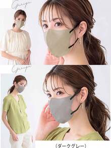 Japanese Style 4D/3D Three-Dimensional Masks, Adult Ear Hanging Disposable Independent Packaging With Three Or Four Thick Layers, Suitable For Both Men And Women, Suitable For Outdoor Activities. This Lightweight And Stylish 3D Fabric Mask Is Equipped With Anti-Virus, Dustproof, Sunscreen, Breathable - Multicolor - View 3