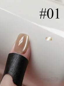 12毫升 冬春美甲 情人节冰透粉色缎面玻璃珠猫眼凝胶指甲油 2026 裸粉色玻璃珠猫眼美甲美白流行当季美甲用品 - 彩色 - 查看 5