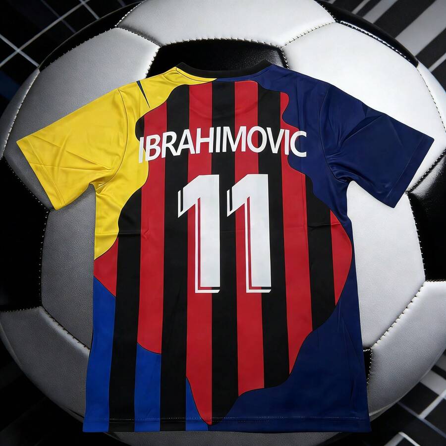 AC Milan X PSG Special Edition Jersey - Ibrahimovic#11 Retro Replica + 48 Hour Shipping - mặc định - Xem 1