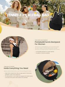 Túi đựng vợt tennis Peak, ba lô đựng vợt tennis, ba lô đựng dụng cụ thể thao, ba lô chần bông đa năng dùng được cho cả pickleball và tennis: Một chiếc túi đựng dụng cụ đa năng được thiết kế dành cho những người đam mê pickleball và tennis, phù hợp cho các trận đấu trên sân, tập luyện và các hoạt động ngoài trời. - Nhiều màu - Xem 4