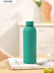 1件客製化雙層不鏽鋼咖啡杯/蘇打水瓶，運動保溫水杯，500ml/17oz 個性化姓名保溫杯，多色可選，適合開學、節日與生日禮物 - 彩色 - 查看 4