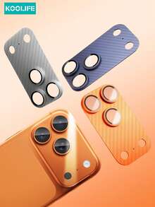 1pc Full Coverage Carbon Fiber Camera Lens Protector, High-Definition Tempered Glass, Easy To Install, Anti-Collision, Waterproof, Shockproof, Anti-Drop, Anti-Scratch, Anti-Fingerprint, Suitable Compatible With IPhone 17/17 Pro/17 Pro Max - Blue - View 7