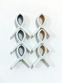 3/6pcs Heavy Duty Beach Towel Clips - Rust-Proof Spring, Plastic Clothespins - Clips To Keep Towels, Clothes, Blankets Dry On Clothesline And Racks - Multicolor - View 5