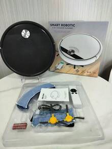 Aspiradora robot inteligente 3 en 1 - Nuevo modelo con control remoto, función de barrido y trapeado húmedo, ideal para la limpieza diaria del hogar, mantenimiento de pisos de baldosas y madera dura - Multicolor - Ver 15