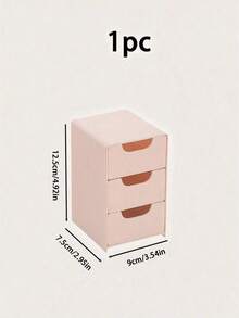 1pc Desktop Storage Box, Multi-Purpose Mini Plastic Storage Box With Drawer, Suitable For Desktop Or Wall-Mounted - Space Saving, Can Hold Cosmetics And Accessories, Handbag Shape Design, Mixed Colors, Portable Jewelry Box, Small Jewelry Box, Home Jewelry Organizer, Travel Organizer, Mini Storage Box, Travel Jewelry Zipper Box - Multicolor - View 9