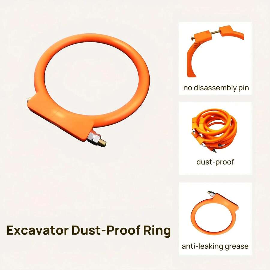 Anillo de sellado de polvo del brazo de la excavadora - Adecuado para varios modelos, compatible con Komatsu, Hitachi, Case, Doosan, Sany, Xuzhou y otros equipos