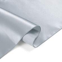 12 Pack Silver Table Runner 12x108 Inches Long, Satin Silk-Like Smooth Table Decor For Wedding Birthday Party - 銀 - 查看 7