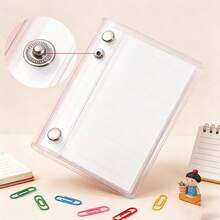 1pc Portable Transparent Loose-Leaf Binder, Transparent Sticker Book Loose-Leaf Binder, Photo Album Sticker Loose-Leaf Binder, Sticker Book, Photo Storage Bag, Weekly Planner Loose-Leaf Binder, Monthly Planner Loose-Leaf Binder, Planner, Notebook, Office Supplies - Multicolor - View 5