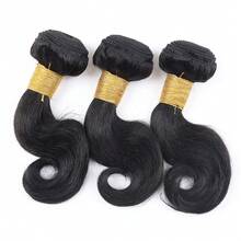 1pc/3PCS Body Wave Bundles Human Hair 10A Brazilian Hair Bundles For Women Natural Human Hair Weave Extensions Soft Natural Black - Natural Black - View 17