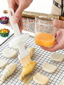 Mess-Free 2-In-1 Basting Brush And Jar Set, Silicone Oil Dispenser With Lid For Baking & BBQ, Heat Resistant Macaron Color Kitchen Gadgets For Pancakes And Pastries (Cooking Lovers), (Healthy Eaters), (Exquisite Moms), (Baking Beginners) (Home Baking),(Outdoor BBQ),(Air Fryer Accessories) - Multicolor - View 8