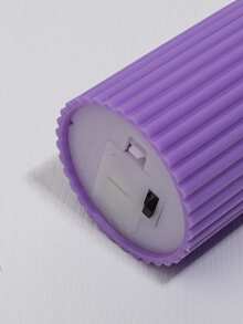 3 Peças de Velas Eletrônicas, Cabeças de Lâmpada no Estilo de Bala em Formato de Engrenagem Roxo e Branco, Velas Eletrônicas à Prova de Chamas e Sem Fumaça com LED, Decoração Doméstica Elegante e Atmosférica, Adequada para Sala de Estar, Quarto, Sala de Jantar, Mesa de Centro, Adequada para Reuniões, Festas, Encontros - Conjunto de 3 peças roxo - Visão 7