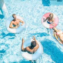 Swimming Pool Tubes- Inflatable Pool Floats For Adult Swim Ring Pool Floaties Inflatable Swimming Pool Raft Party Water Summer Beach Lounger Float Party Supplies - Swim Ring - View 10