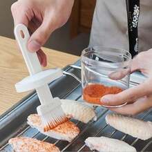 With Brush Oil Bottle Kitchen Oil Bottle Brush Sauce Bottle Brush Barbecue Brush Household High Temperature Resistant Kitchen Pancake Brush Oil Brush Brush Honey Bottle Seasoning Bottle Barbecue Brush Oil Artifact - Multicolor - View 2