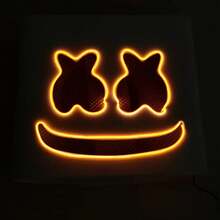 áscara LED para DJ de Halloween,áscara realista de, casco transpirable,áscara duradera para Festival de Carnaval, accesorios para de Halloween, Cosplay 3N2J - Azul - Ver 12