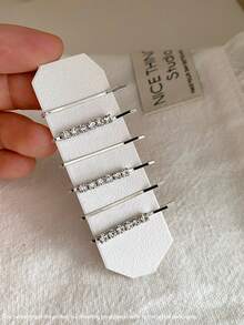 女士优雅水钻星星发夹，简约百搭水晶发夹，奢华小众发饰 - 彩色 - 查看 9