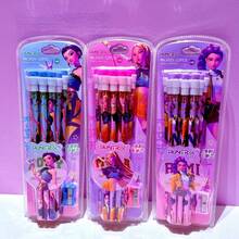 12支装 K-POP 2025 女巫狩猎 2B 铅笔，卡通 K-POP 风格，配 3 个卷笔刀，学习铅笔，K-POP 文具 - 套裝 - 查看 7