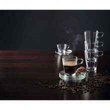 LEONARDO HOME Senso Espresso-Tasse, Espresso-Becher mit Henkel, spülmaschinengeeignete Espresso-Gläser, 6er Set, 70 ml, 024012-1172 - LatteMacchiatoTassen350ml - Übersicht 5