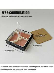 Expandable Ant Farm Acrylic Ant Nest With Feeding Area, Gypsum Ant Hill, Pet Ant Habitat, Moisture Reservoir, Educational Ant Rearing Box And Children's Workshop, Perfect Gift For Entomologists - Multicolor - View 5